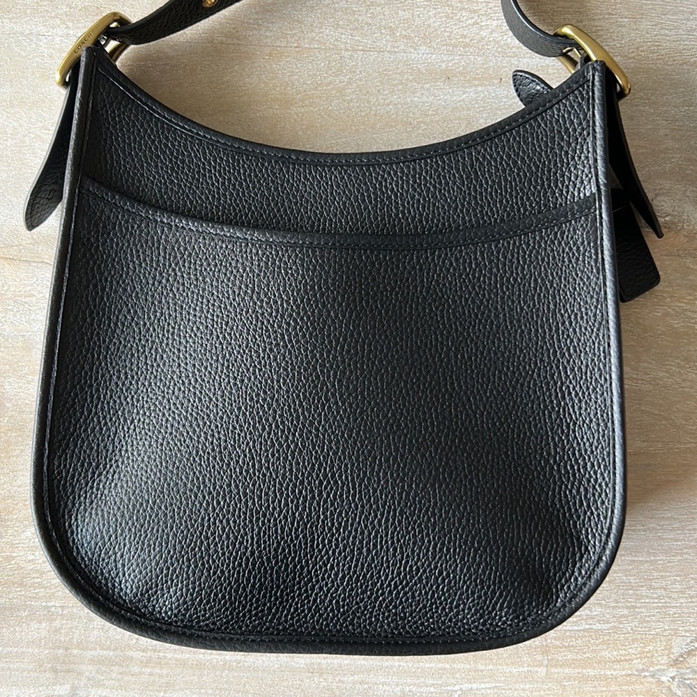 Coach Black Leather Shoulder Bag - Picture 2 of 8
